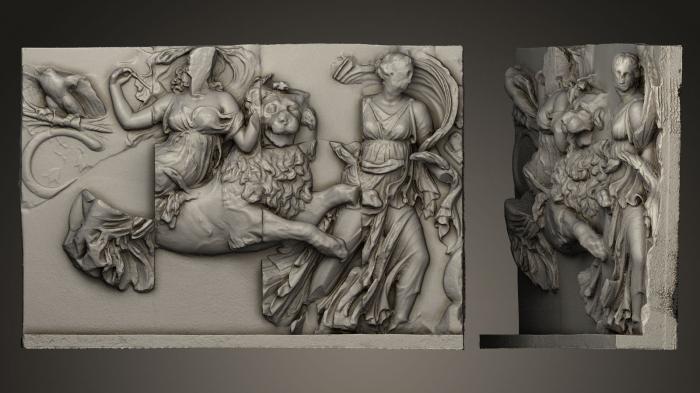 High reliefs and bas-reliefs, historical and religious (GRLFH_0118) 3D model for CNC machine